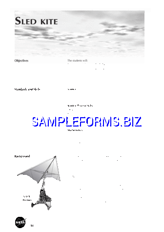 Sled Kite Template pdf free